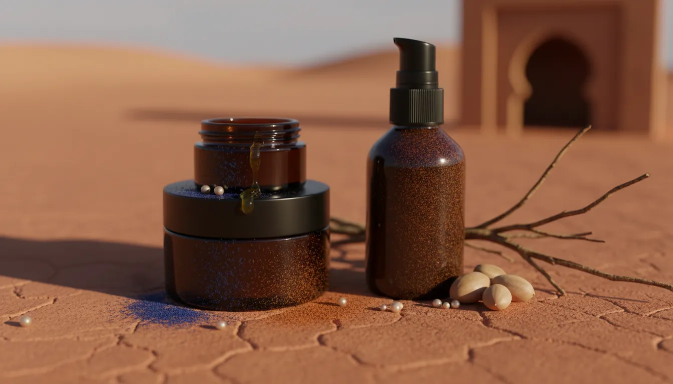 An image illustrating Soins cutanés pour tatoueurs à Marrakech face au désert