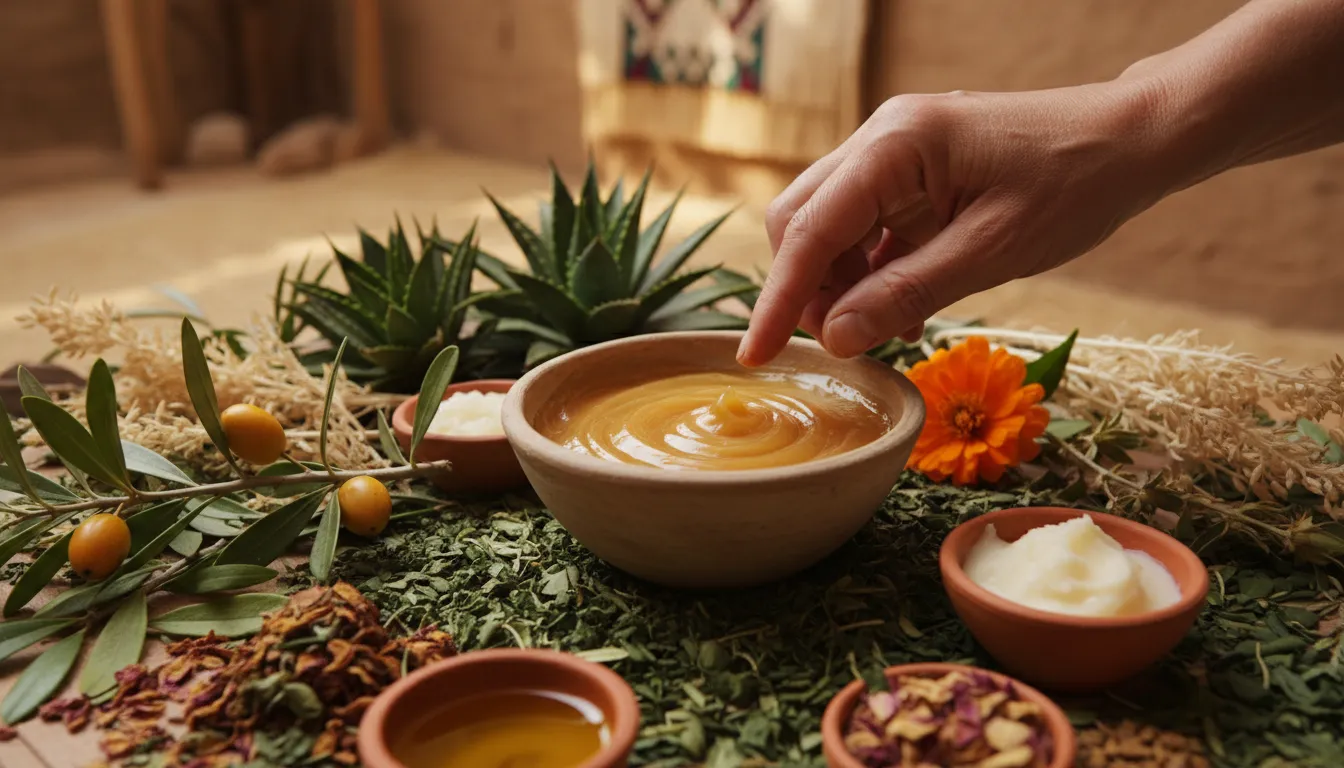 An image illustrating Soins cutanés innovants pour les artisans du Souss face à la sécheresse et aux changements hormonaux saisonniers