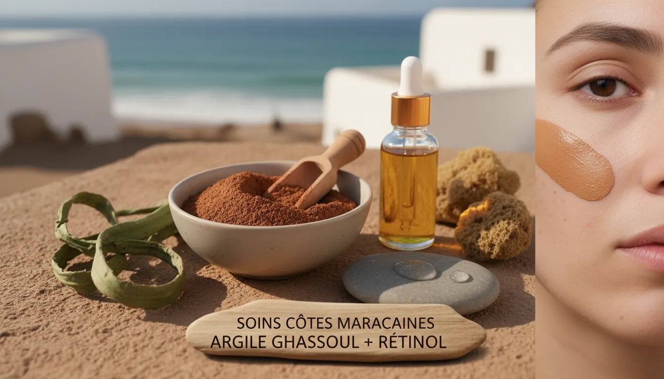 An image illustrating Prendre soin de la peau des habitants des zones côtières marocaines exposées à l'humidité élevée pendant le Ramadan grâce à l'argile ghassoul rare et le rétinol