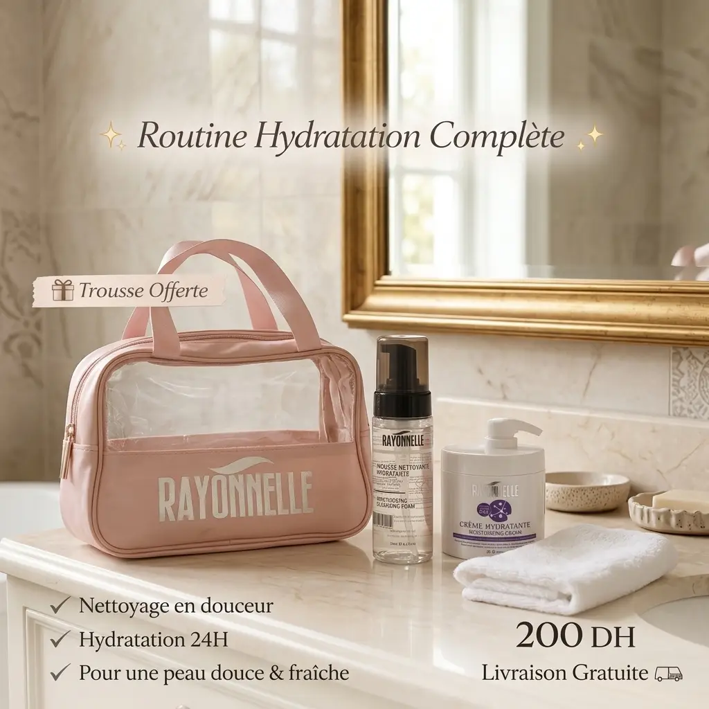 Routine Rayonnelle pour protéger la peau du dessèchement (crème hydratante + mousse noire) – Image 1