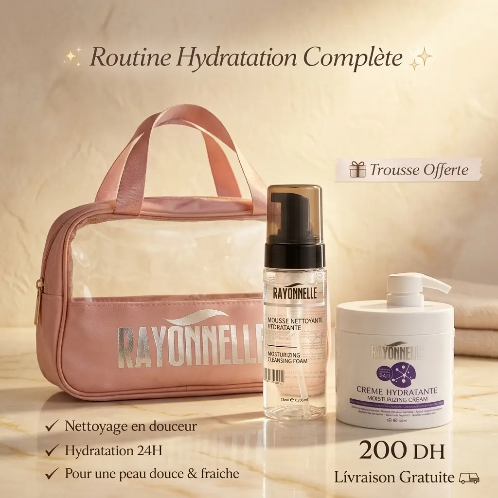 Routine Rayonnelle pour protéger la peau du dessèchement (crème hydratante + mousse noire) – Image 3