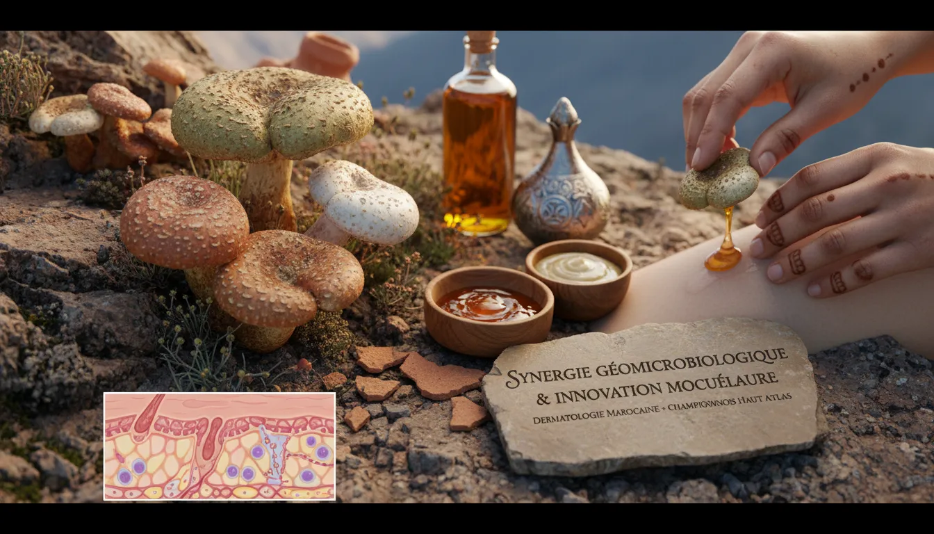 An image illustrating Dermatologie marocaine et champignons du Haut Atlas