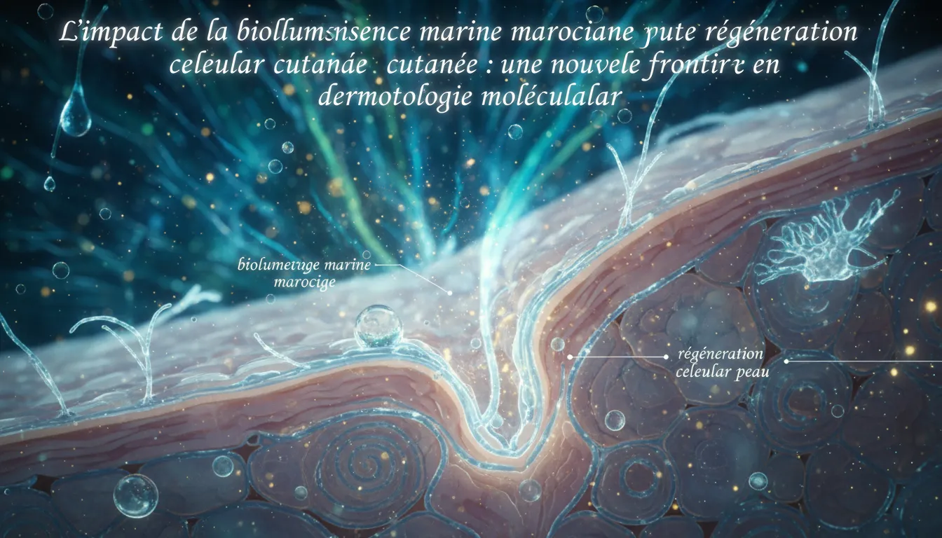 An image illustrating Bioluminescence marine et régénération cutanée