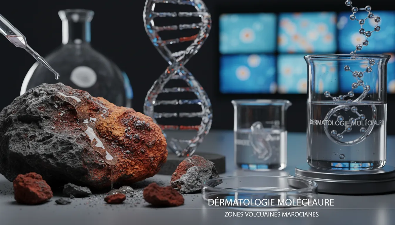 An image illustrating Innovation en soins cutanés volcaniques marocains