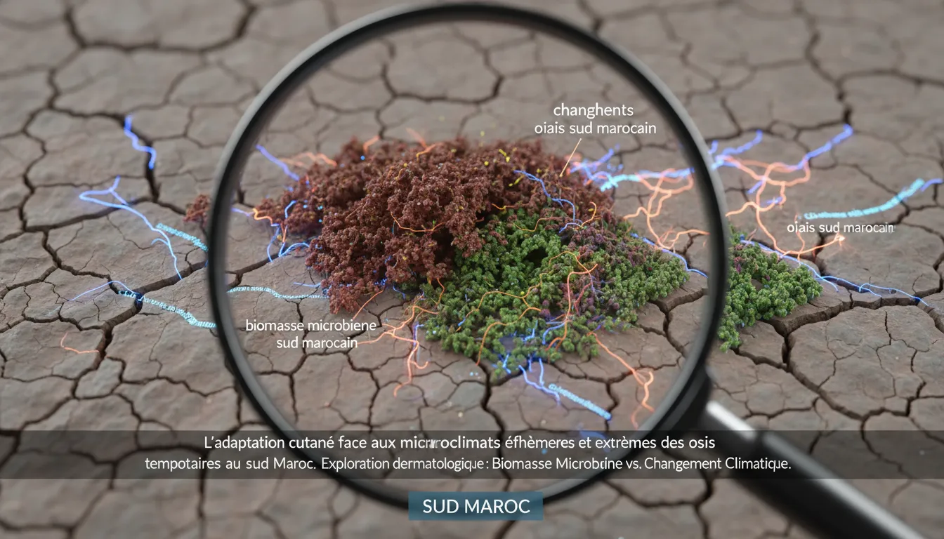 An image illustrating Biomasse Microbienne et Soins Cutanés au Sud Marocain